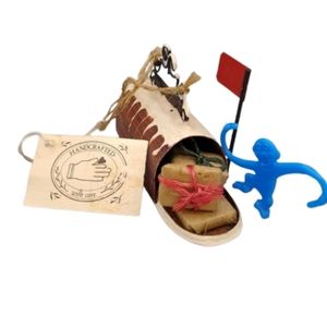 Handmade Mailbox Gifts Presents Christmas Ornament Vintage